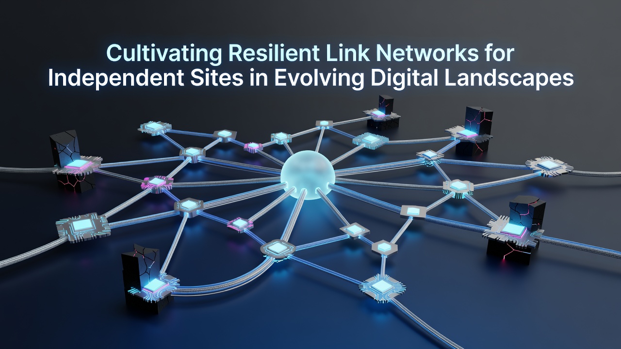 Cultivating Resilient Link Networks for Independent Sites in Evolving Digital Landscapes
